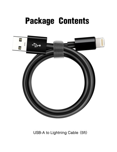 Cable Carplay USB A a Lightning Abysssea 1m para iPhone Cable Carplay USB A a Lightning Abysssea 1m para iPhone