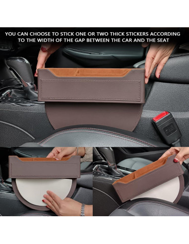 Organizador de Cuero para Auto YOJAWE Marrón 26.4x5x21.3 cm