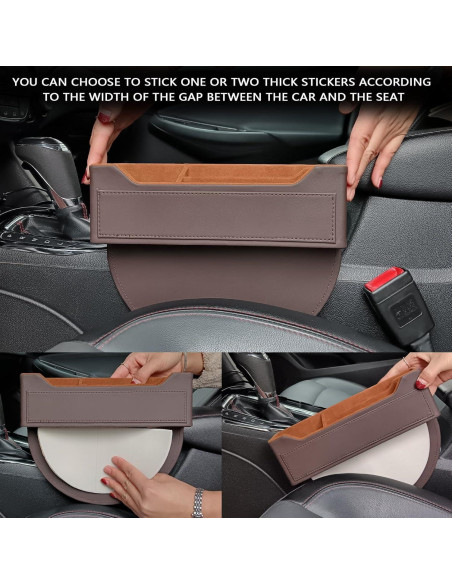 Organizador de Cuero para Auto YOJAWE Marrón 26.4x5x21.3 cm Organizador de Cuero para Auto YOJAWE Marrón 26.4x5x21.3 cm
