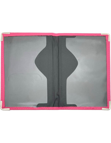 Funda de Pasaporte de Cuero PU Missmore Rosa con Logo USA