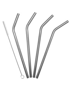Popotes de Acero Inoxidable RTIC, Paquete de 4, 25.4 cm