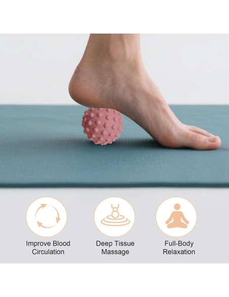 Bola de Masaje Rosa NEBORASTEP para Pies y Músculos Tensos Bola de Masaje Rosa NEBORASTEP para Pies y Músculos Tensos