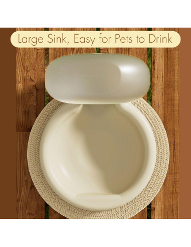 Botella de Agua Portátil para Perros Aimondow 350ml Beige