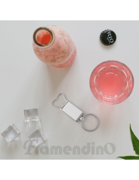 Paquete de 10 Llaveros Abrebotellas Blancos Framendino Paquete de 10 Llaveros Abrebotellas Blancos Framendino