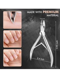 Cortador de Cutículas Profesional BOXGROVE Beauty 10 cm Acero Inoxidable 2
