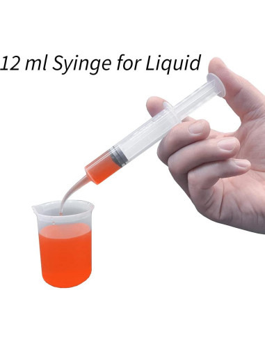 Jeringas Dentales de Irrigación HiMo - Paquete de 5 Unidades 12ml