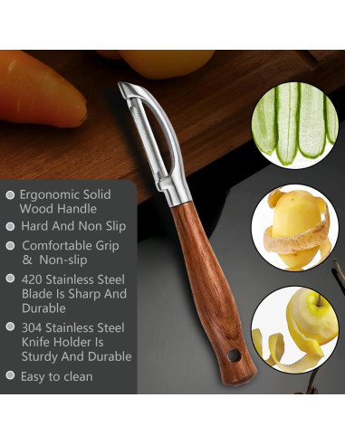Pelador de Verduras Profesional Laoxiongtou Acero Inoxidable