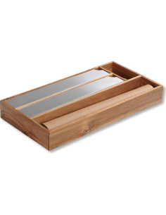 Dispensador de papel de aluminio Kesper, Madera de Acacia 2