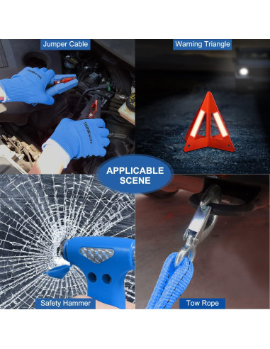 Kit de Emergencia para Automóviles Thinkwork Azul 10 Pies