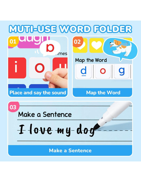 Juego de Letras Magnéticas JoyCat 265 Piezas para Aprender a Leer Juego de Letras Magnéticas JoyCat 265 Piezas para Aprender a Leer