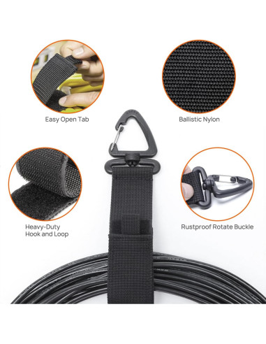 Correas de Almacenamiento Ditar - Organizador de Cables 6 Piezas