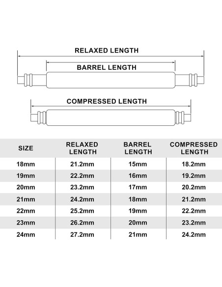 Banda de Reloj BISONSTRAP 8mm con 4 Barras de Resorte Banda de Reloj BISONSTRAP 8mm con 4 Barras de Resorte