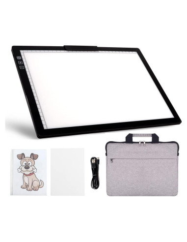 Tableta de Luz LED A4 YINGWOND Recargable con Funda Acolchada