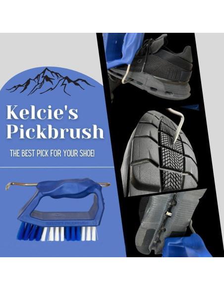 Cepillo de limpieza de zapatos Kelcie con gancho - Cerdas rígidas Cepillo de limpieza de zapatos Kelcie con gancho - Cerdas rígidas