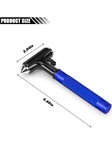 Martillo de Seguridad para Coche SMILFUY Azul 3 en 1