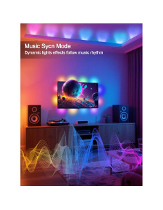 Luces LED RGB Tyute 2.99m para TV 35-55" Control Remoto 2