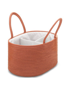 Caddy Organizador de Pañales COMSE Grande Algodón 39x25x20cm