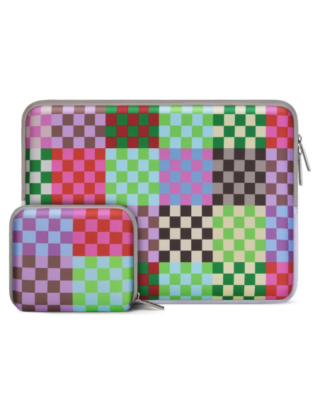 Funda para Laptop MOSISO 13-14" Neopreno Cuadrícula Colorida Funda para Laptop MOSISO 13-14" Neopreno Cuadrícula Colorida