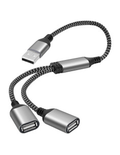 Divisor USB 1 en 2 Lamroyce 0.61m Macho a Doble Hembra