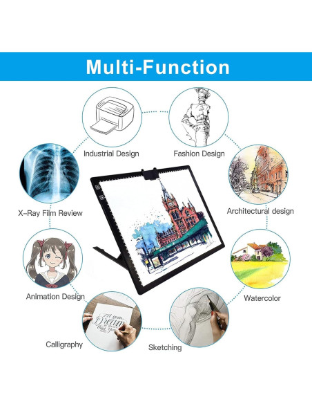 Tablero de Luz A3 TOHETO LED Recargable para Dibujo y Pintura Tablero de Luz A3 TOHETO LED Recargable para Dibujo y Pintura