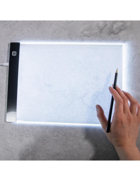 Caja de Luz LED OceeK A5 para Copiar y Trazar 14x20.8cm Caja de Luz LED OceeK A5 para Copiar y Trazar 14x20.8cm