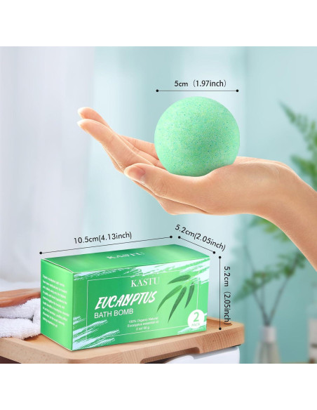 Bolas de Baño KASTU Eucalipto 2 x 100g Hidratantes Bolas de Baño KASTU Eucalipto 2 x 100g Hidratantes