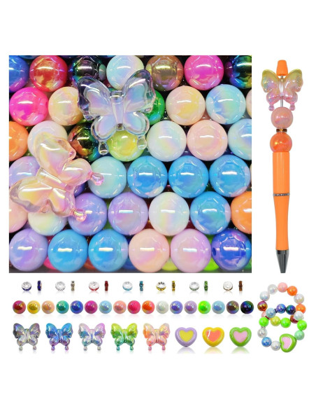 254 Piezas Perlas Acrílicas DASTTUIS 16mm para Manualidades 254 Piezas Perlas Acrílicas DASTTUIS 16mm para Manualidades
