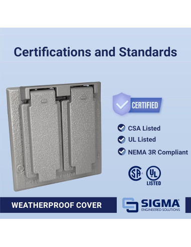 Cubierta Dúplex a Prueba de Climas Sigma 14345 Gris