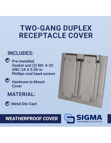 Cubierta Dúplex a Prueba de Climas Sigma 14345 Gris