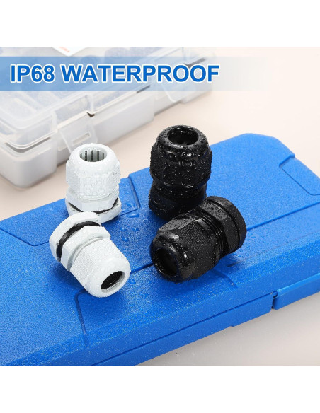 Conector de Cable Impermeable MECCANIXITY M20 4-5mm Negro Conector de Cable Impermeable MECCANIXITY M20 4-5mm Negro