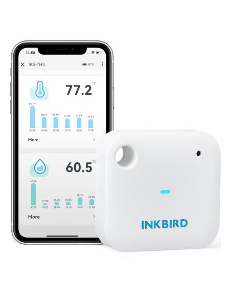 Termómetro Higrometro WiFi INKBIRD IBS-TH3, Monitoreo Remoto Termómetro Higrometro WiFi INKBIRD IBS-TH3, Monitoreo Remoto