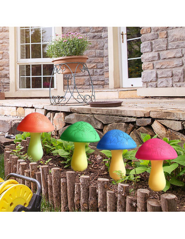 Luces Decorativas de Jardín Solar Viewpick 8 Hongos LED Impermeables