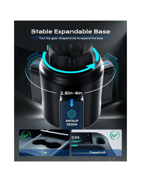 Soporte para teléfono de coche VersoraX con cargador MagSafe 15W Soporte para teléfono de coche VersoraX con cargador MagSafe 15W