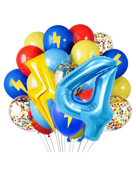 Globos de Fiesta Azul 40 Pulgadas - Decmied - Cumpleaños Niños Globos de Fiesta Azul 40 Pulgadas - Decmied - Cumpleaños Niños
