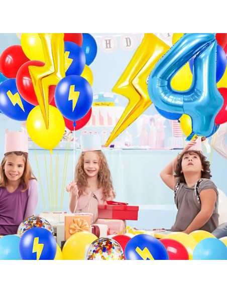 Globos de Fiesta Azul 40 Pulgadas - Decmied - Cumpleaños Niños Globos de Fiesta Azul 40 Pulgadas - Decmied - Cumpleaños Niños