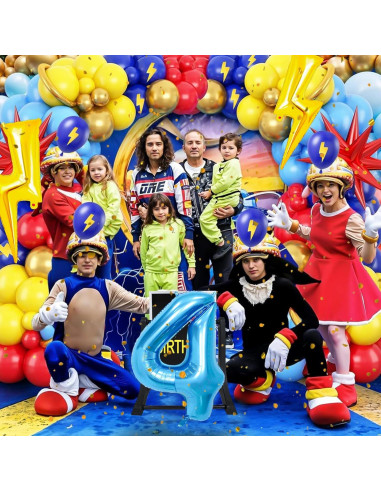 Globos de Fiesta Azul 40 Pulgadas - Decmied - Cumpleaños Niños