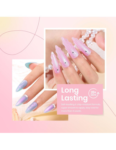 Set de Esmalte de Uñas en Gel Beetles 6 Colores Perla 7.5ml