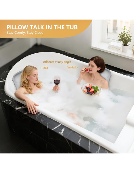 Almohada de Baño Inflable Starotatess - Silicona Grado Alimenticio Almohada de Baño Inflable Starotatess - Silicona Grado Alimenticio