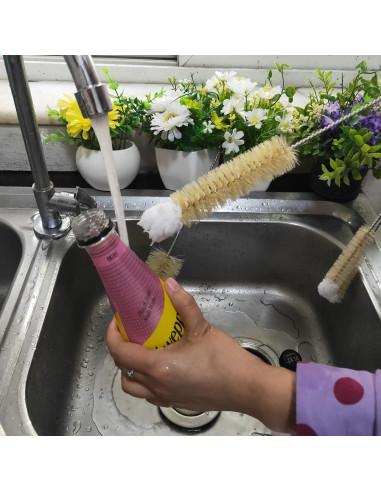Juego de 4 cepillos de limpieza NewFerU para botellas de acero inoxidable