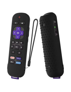 Funda de Silicona para Control Remoto Roku Ultra 2022 - Negro
