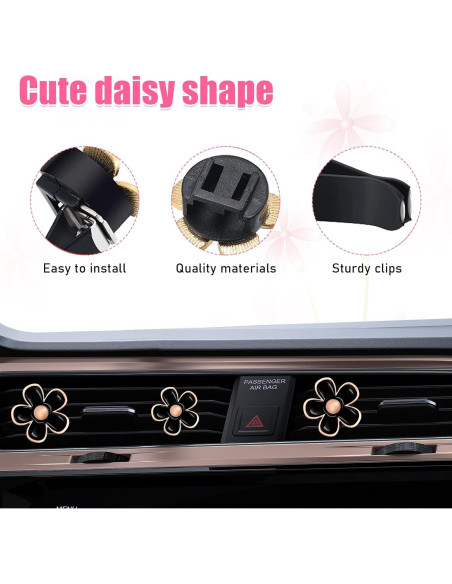 Clip de Ventilación de Aire para Auto Povtii 6 Piezas Decorativo Clip de Ventilación de Aire para Auto Povtii 6 Piezas Decorativo