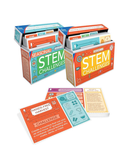 Conjunto de Tarjetas de Aprendizaje STEM Carson Dellosa 60 Proyectos Conjunto de Tarjetas de Aprendizaje STEM Carson Dellosa 60 Proyectos