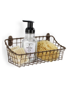 Canasta de Almacenamiento Vintage Spectrum Montada en Pared 11.4x28.6cm