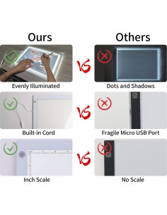 Tablero de Luz Artístico YINGWOND B4 36x27 cm 8000LUX 2