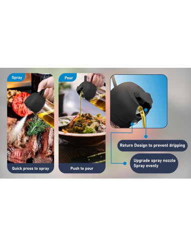 Set de Dispensador de Aceite MARC SUPPLIES - 2 Piezas 470ml