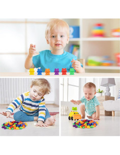 Osos de Conteo de Colores Timoo - 60 Piezas Brillantes 2