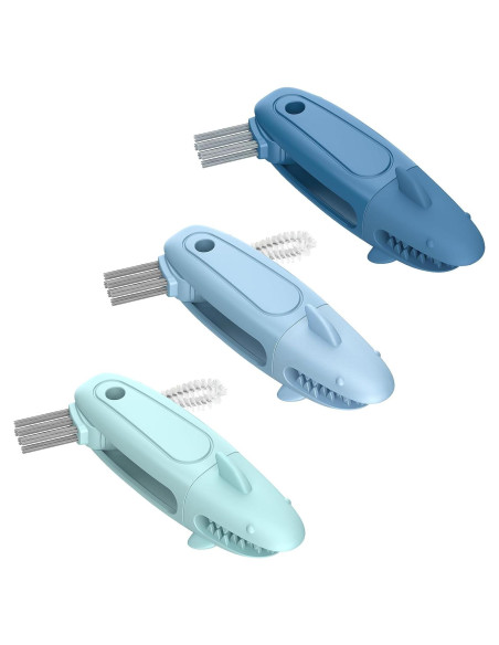 Juego de cepillos de limpieza 3 en 1 TQRR - Azul Juego de cepillos de limpieza 3 en 1 TQRR - Azul
