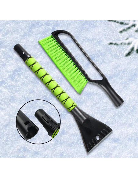 Cepillo de Nieve YEECOPON 68.6 cm y Raspador de Hielo 25.4 cm Cepillo de Nieve YEECOPON 68.6 cm y Raspador de Hielo 25.4 cm