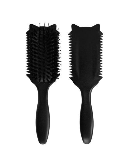Cepillo Definidor de Rizos WDF - Diseño Cabeza de Gato Negro Cepillo Definidor de Rizos WDF - Diseño Cabeza de Gato Negro