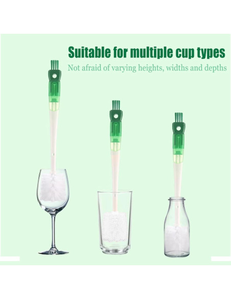 Cepillo Limpiador 5 en 1 BOBOAR para Botellas y Tazas Cepillo Limpiador 5 en 1 BOBOAR para Botellas y Tazas